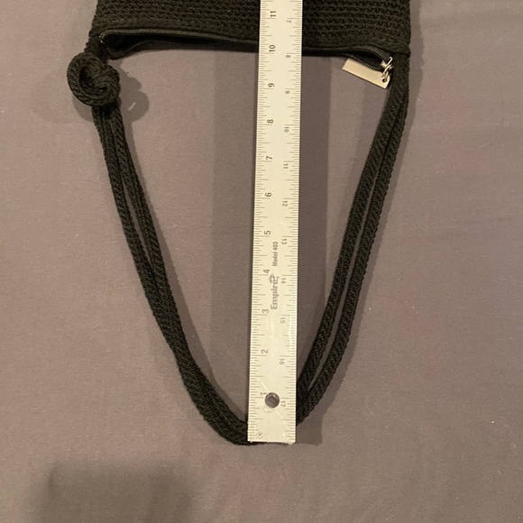 The Sak Black Crocheted Shoulder Bag, Boho, Gently Used Condition, nice size - Picture 14 of 14